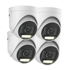 US Stock ANNKE 3K 5MP TVI Analog CCTV Camera 4PCS Kit with Audio Smart Dual Light Color Night Vision Indoor Outdoor