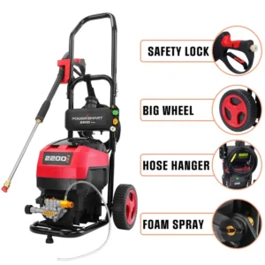 2200PSI 1.2GPM electric Pressure Portable Car Washing Machine Automatic Power High-Pressure Cleaning Machine