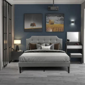 American Warehouse Modern Hotel Bedroom Furniture Upholstered Bed Frame Queen Size Bed Frame {only Headboard}