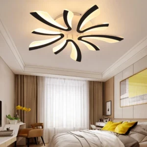Usa Free Shipping Loft Modern Energy Saving Custom Indoor Metal Acrylic Material Ceiling Light With Remote Control